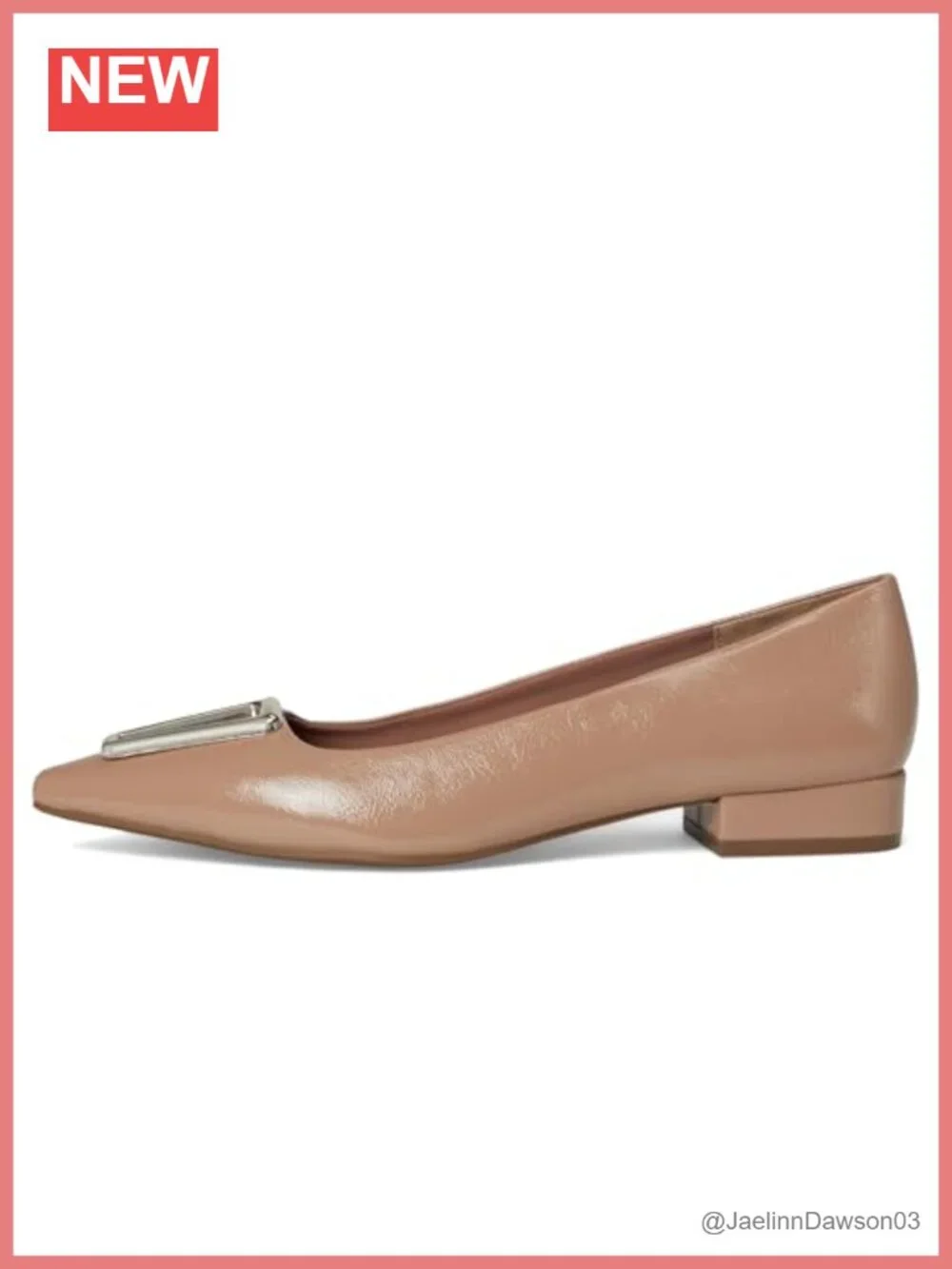 Anne Klein Cavina Loafers Women's Pointed Toe PU Slip-On Ballet Flats